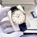 High Quality Replica LONGINES Men's Watch Different Colors Genuine Ieather Strap White Face Dial Gold Case Watch 40*12mm